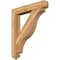 Ekena Millwork Funston Arts & Crafts Rough Sawn Bracket, Western Red Cedar, 4"W x 28"D x 32"H BKT04X28X32FST03RWR - alternate 1